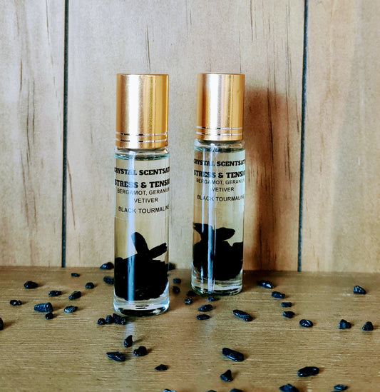 Stress and Tension Aromatherapy Roller with Black Tourmaline 10ml